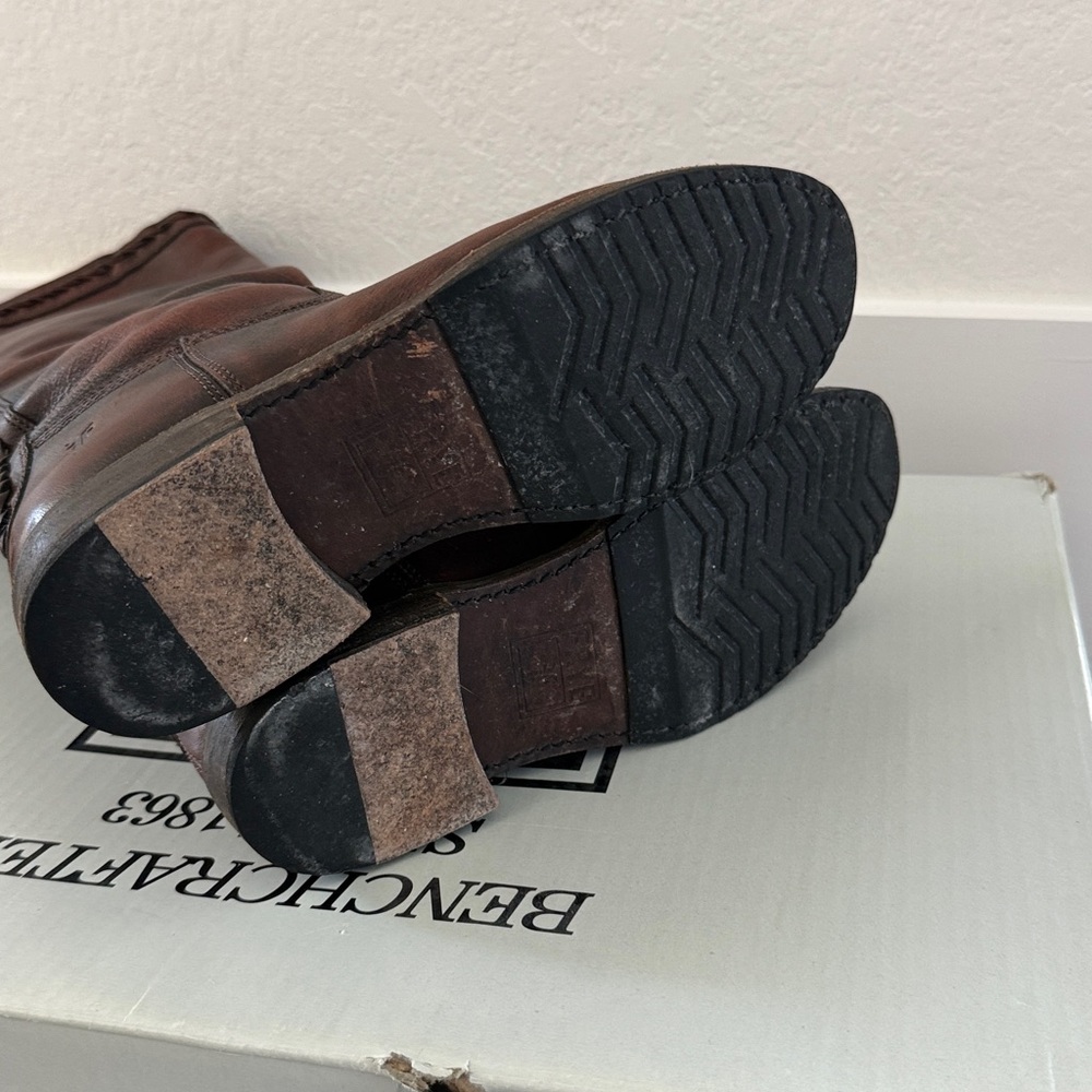 Frye Vintage Veronica Twist Back Zip in Brown/Tan Distressed Size 9 - Picture 10 of 12